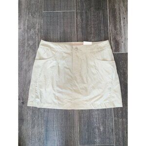 Reel Legends Khaki Womens 10 Beige Skort Skirt Fish Outdoor Stretch Pockets NEW